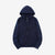 UES 72ZP indigo full zip hooded sweatshirt loopwheel sweat made in Japan heavyweight cotton hoodie full view