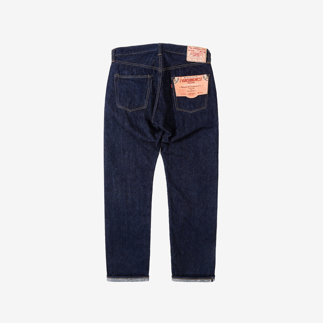 Freewheelers Vanishing West Lot 601XX 1951 14oz selvedge denim jeans slim straight fit indigo Japan back