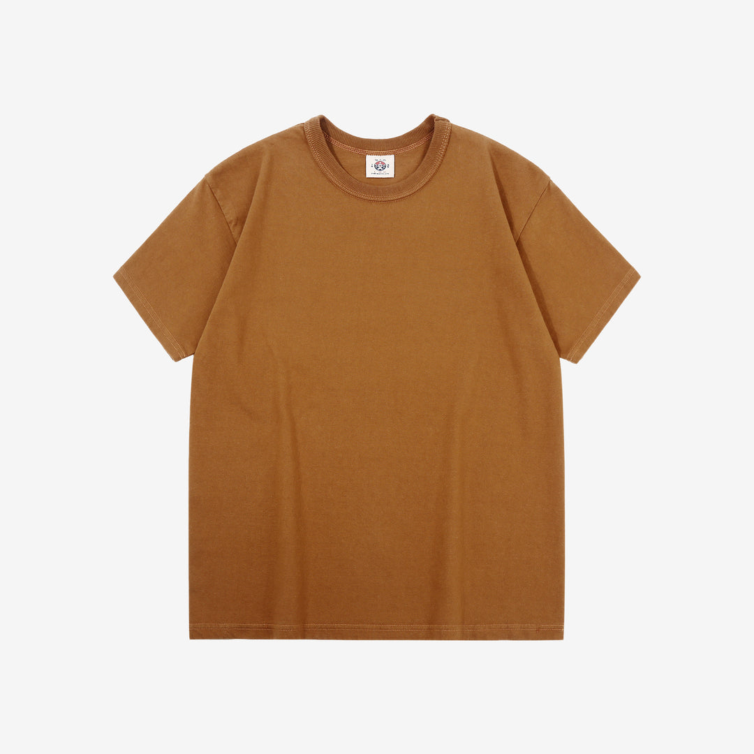Samurai Jeans SJST-ML Tubular Solid T-Shirt - Crew Neck Brown Front