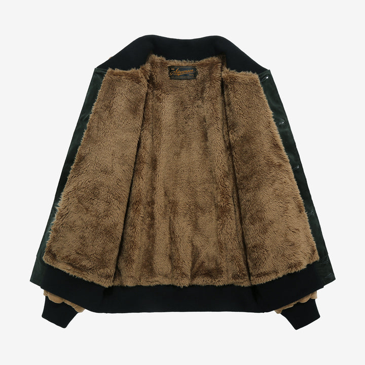 Stevenson Overall GA1 Golden Era Athletic jacket green beige lining