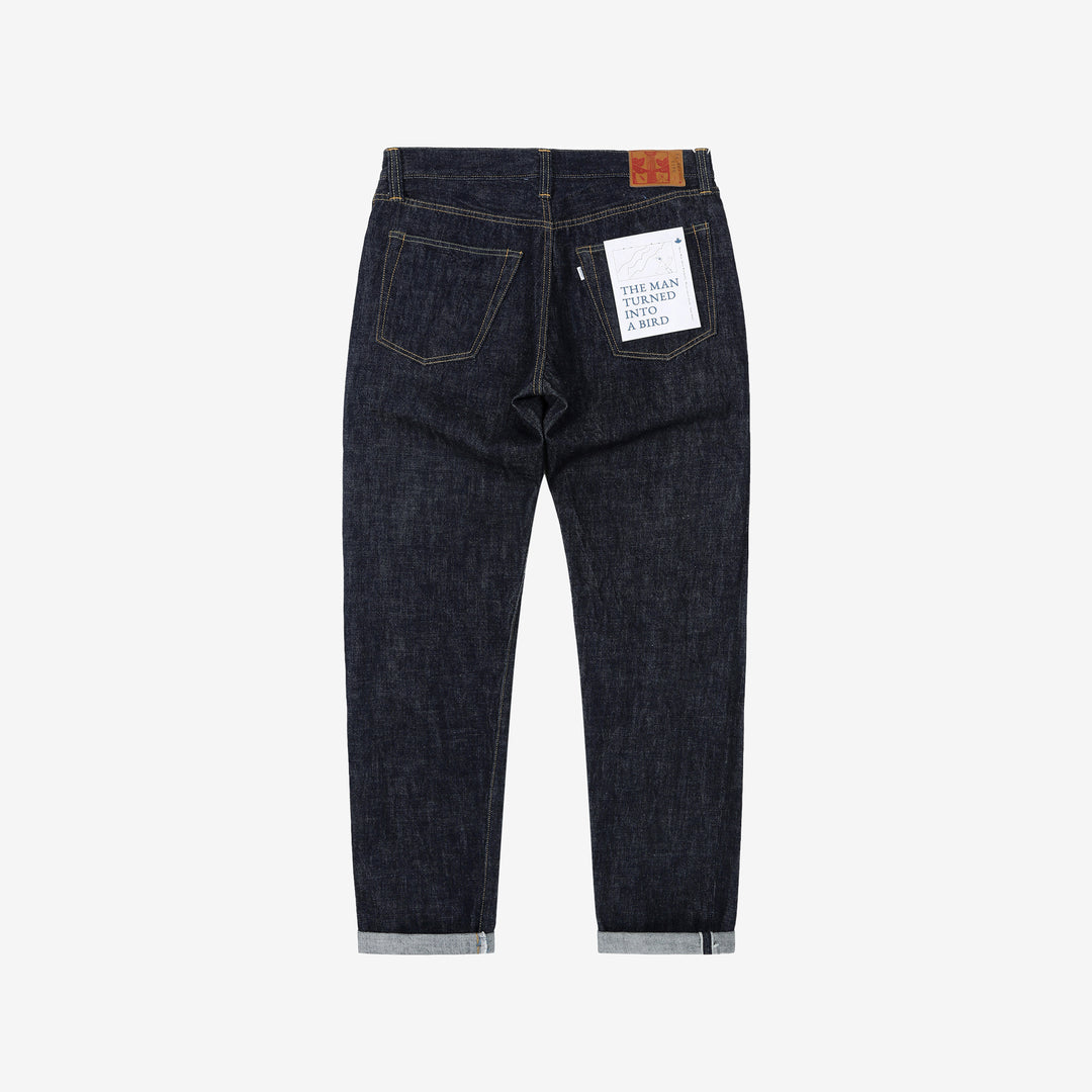 Omoto Denim 0415 13.5oz selvedge denim relaxed tapered jeans made in Japan back