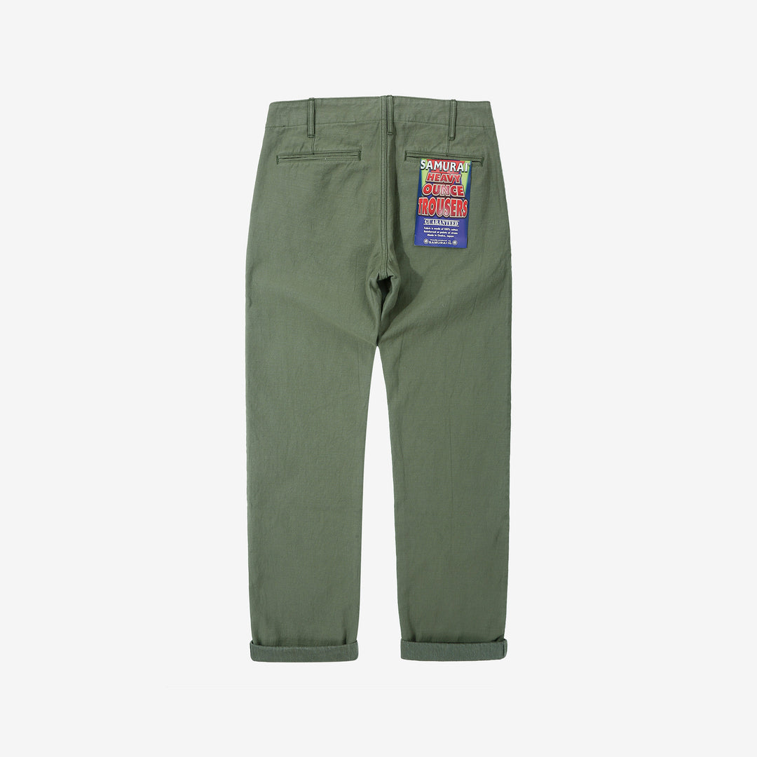 Samurai Jeans SJ42BP 15oz Selvedge Back Sateen Trousers – Regular Straight Fit Back View