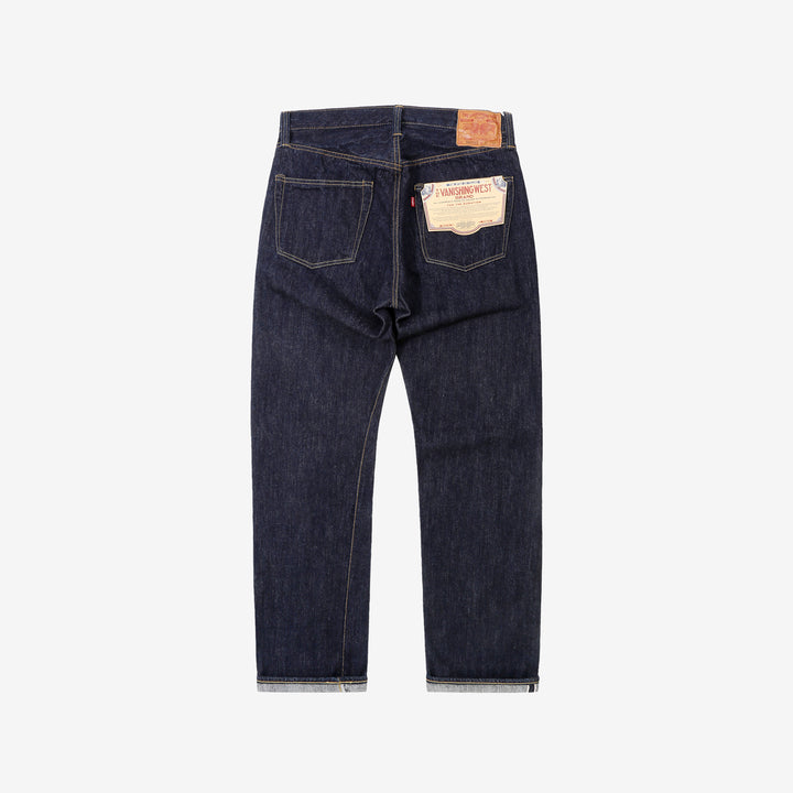 Freewheelers Vanishing West Lot 601XX 1945 WW2 selvedge denim jeans regular straight fit indigo Japan back