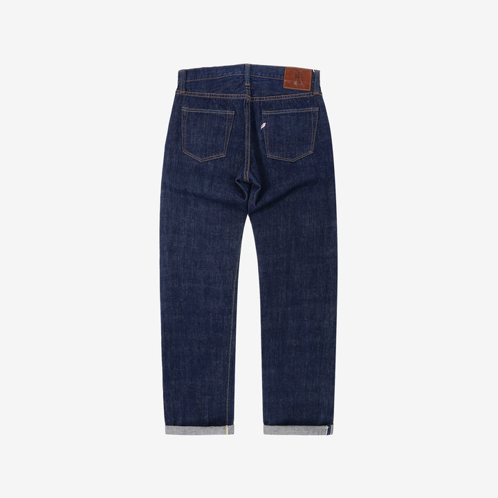 Pure Blue Japan AI-13.5oz-003　natural indigo selvedge denim regular straight jeans back