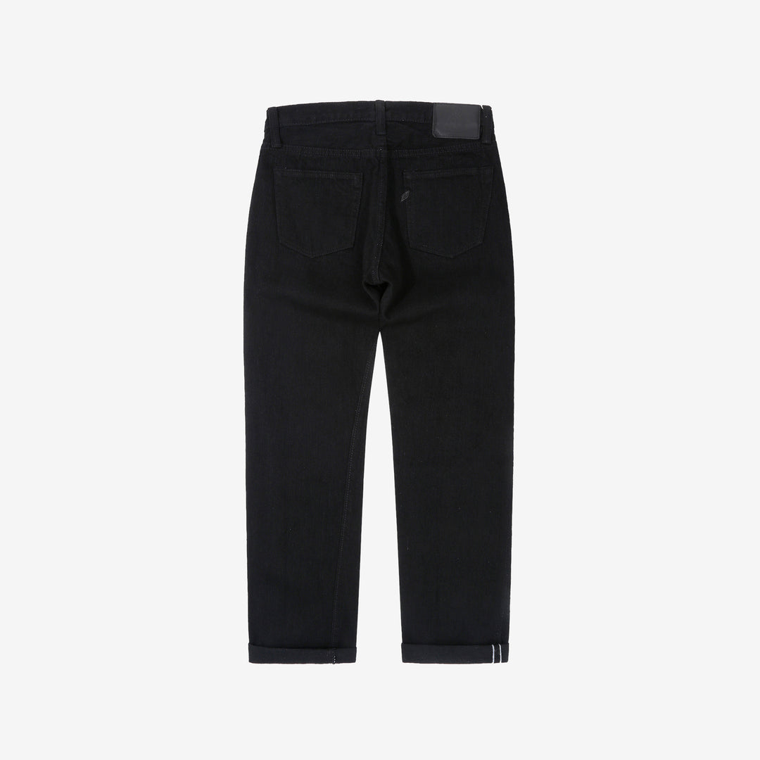 Pure Blue Japan black selvedge denim XX-003 regular straight jeans Japan back