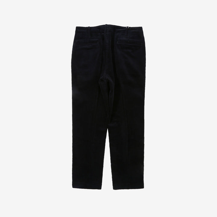 boncoura 8 wale corduroy 41 trousers navy made in japan