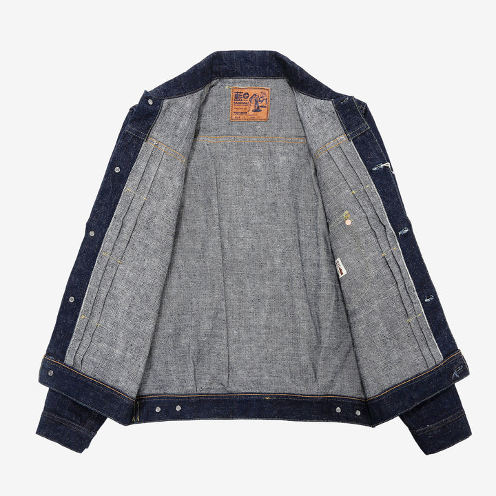 Samurai Jeans S101AX "AI Plus" Natural Indigo Mixed 18oz Selvedge Denim Jacket 
