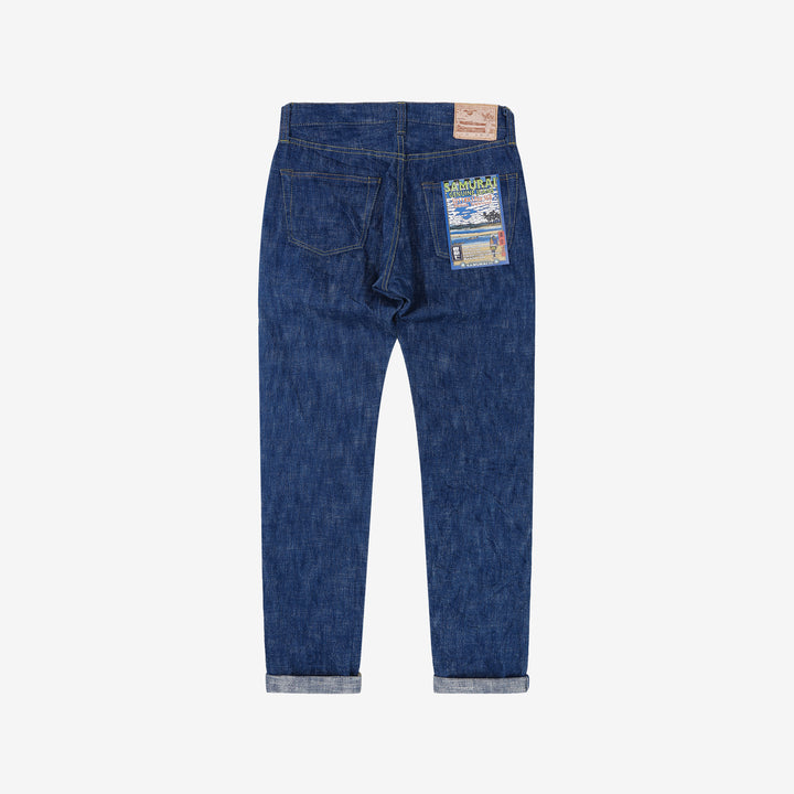 Samurai Jeans S211XX17oz-SLB Murakumo 17oz selvedge slub denim relaxed tapered fit full view back