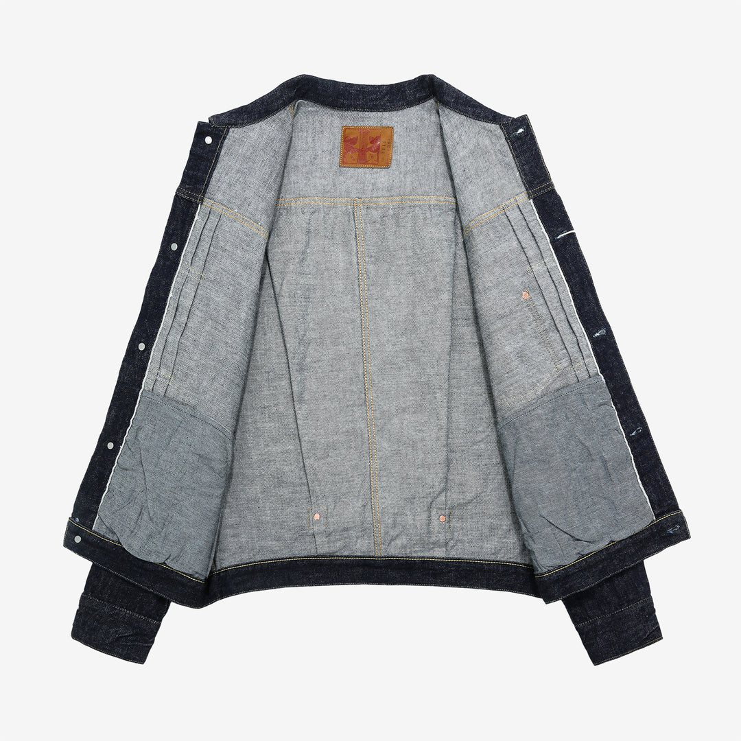 Omoto Denim 3115 13.5oz selvedge Type 1 denim jacket made in Japan inner view
