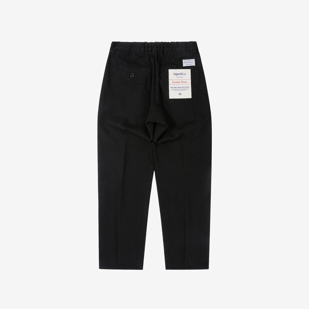 Sugar & Co SGR-S01 12oz selvedge black denim gentle pants back view
