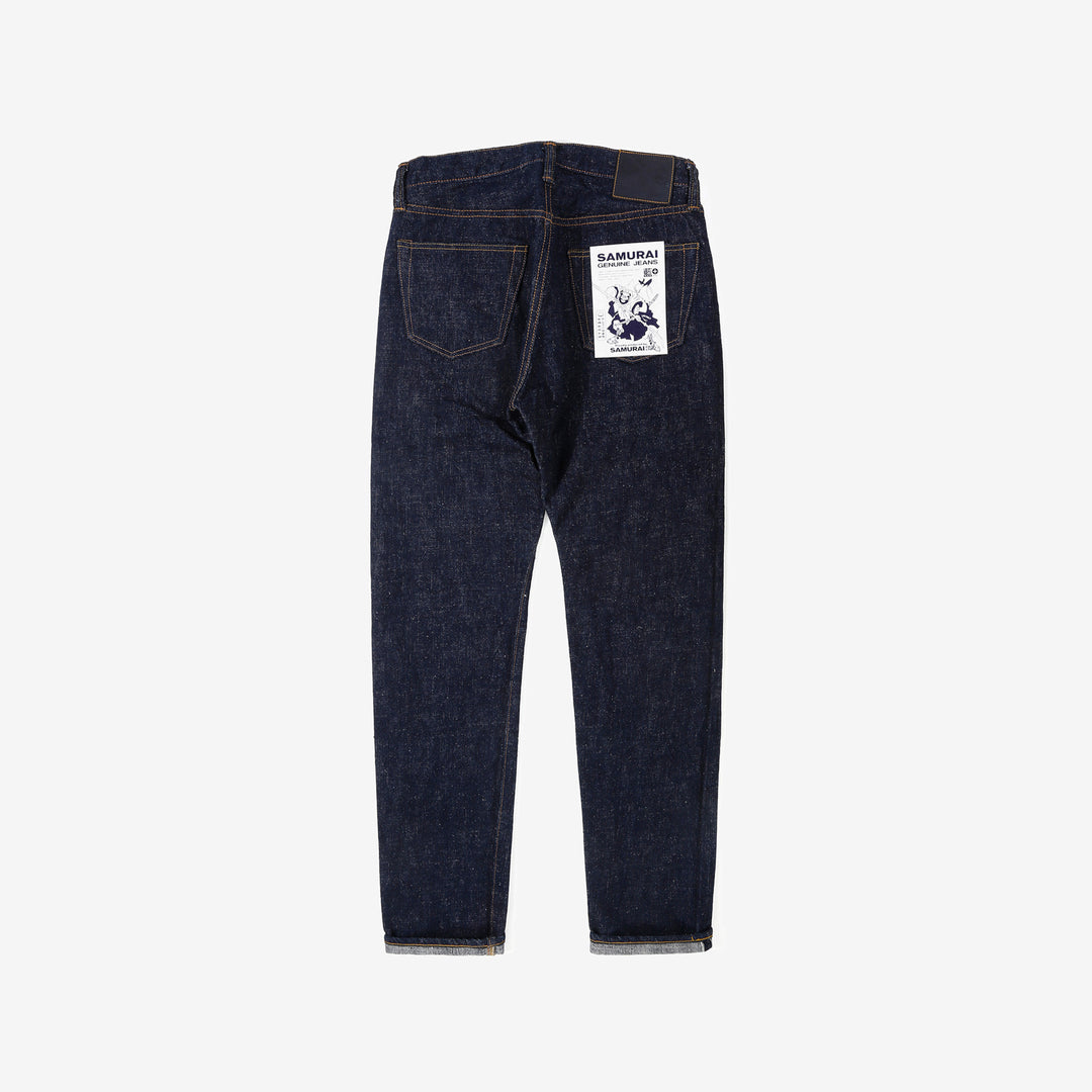 Samurai Jeans S211AX AI Plus 18oz selvedge denim relaxed tapered fit back view