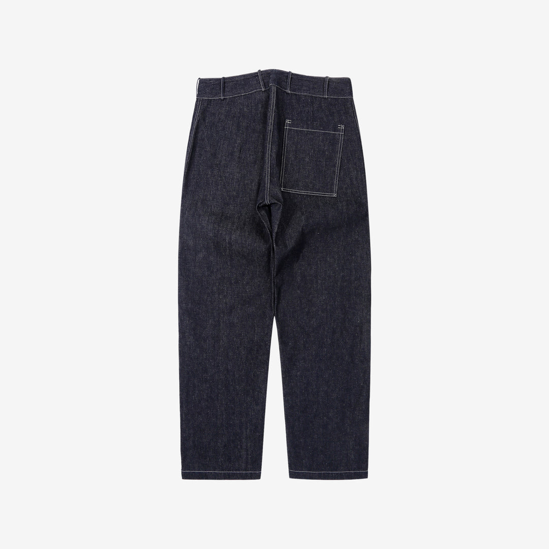 Warehouse & Co. 1930s WPA Double Knee Denim Trousers Light-Ounce Selvedge Denim Made in Japan Back View