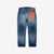 Fullcount 1101 Badass selvedge denim used wash regular straight jeans Japan exclusive back
