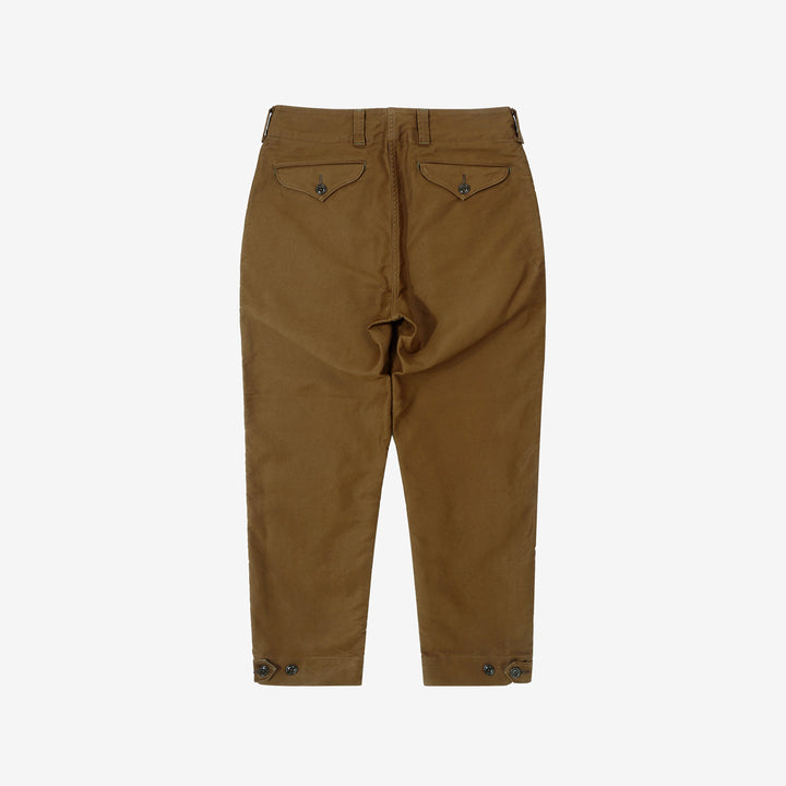 Freewheelers S-8 Aviators trousers jungle cloth sepia brown military flight pants Japan back