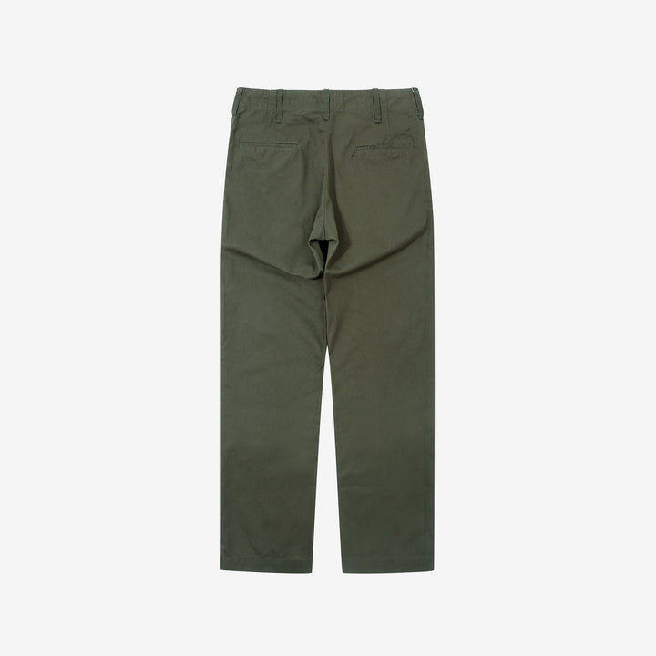 Deluxeware 946A MIL-SPEC ’46 Chino Trousers in Army Green – Back View