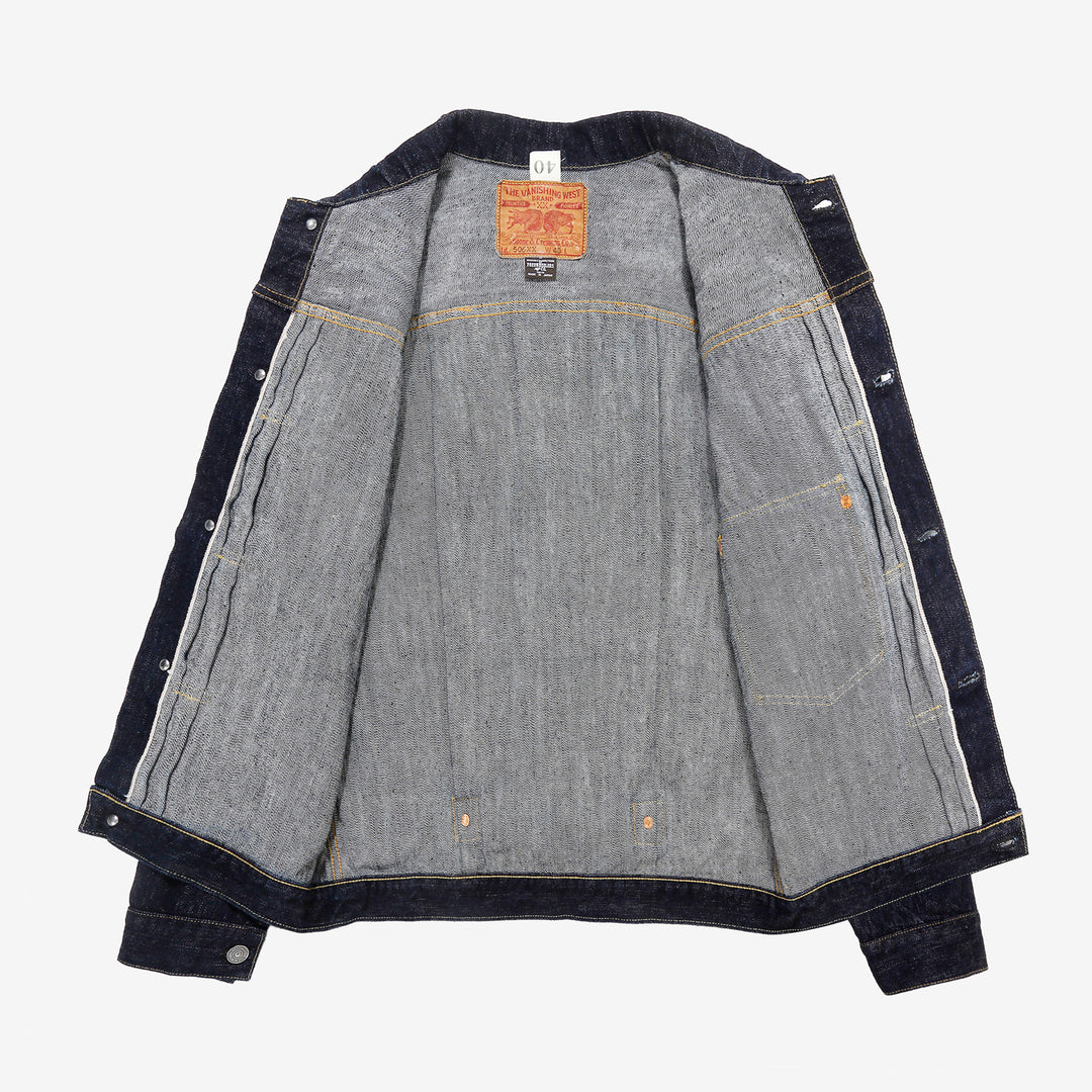Freewheelers 2621002 Lot 506 XX 1941 Type 1 Denim Jacket – Interior View
