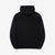 Pure Blue Japan 5410-IDBK Indigo Pullover Hoodie Black Overdye – Back View