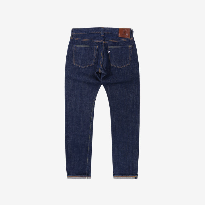 Pure Blue Japan AI-13.5oz-019 natural indigo selvedge denim relaxed tapered jeans Japan back