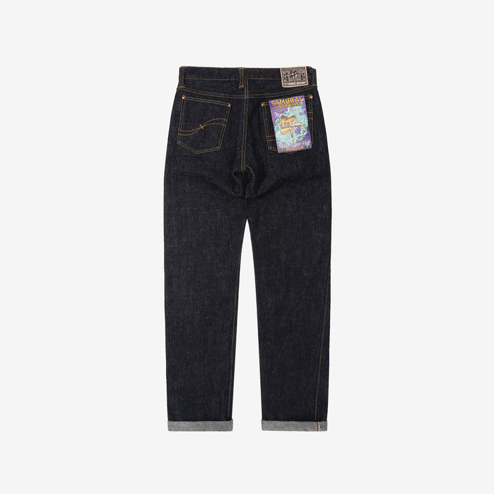 Samurai Jeans S210XJ17oz-26U "Year of the Horse" 17oz Selvedge Denim - Back Full View