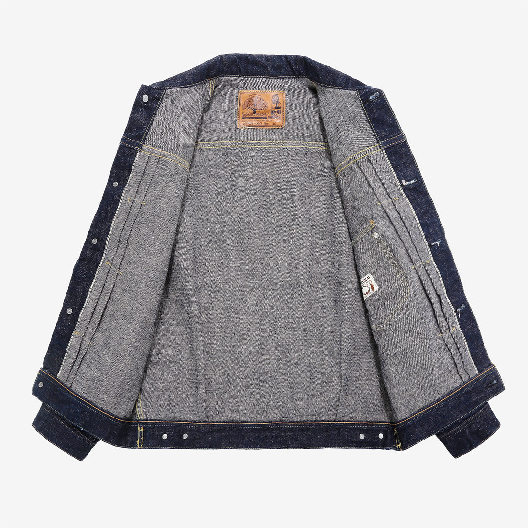 Samurai Jeans S101AX AI Plus 18oz selvedge denim jacket front view_2