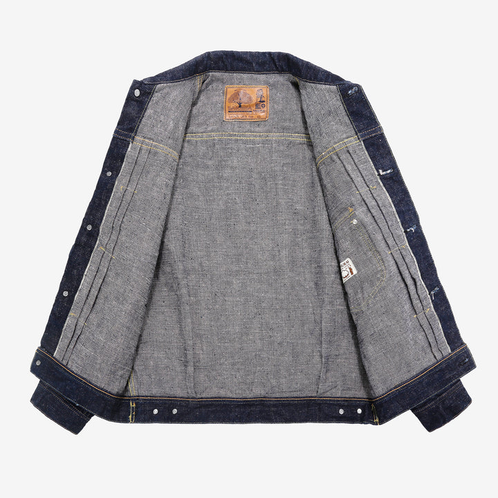 Samurai Jeans S101AX AI Plus 18oz selvedge denim jacket front view_2