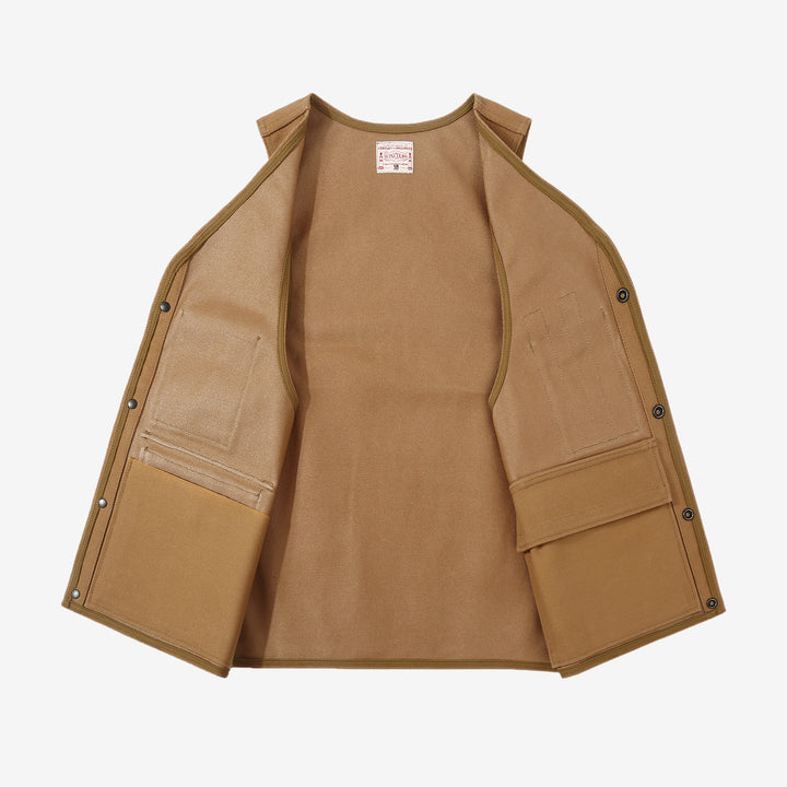 Boncoura Heavy Duck Canvas Utility Vest Mention Exclusive Made in Japan vintage hunting military style duck canvas vest inside
