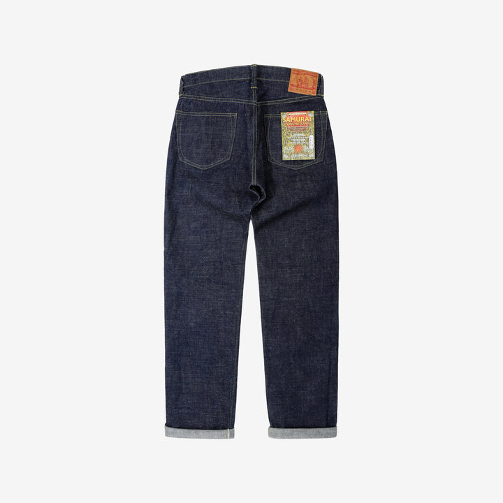 Samurai Jeans S2000HXII Samurai Cotton 15.8oz GL3 Selvedge Denim - Wide Striaght Fit back view