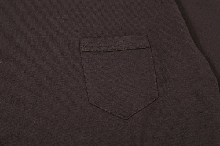 Freewheelers 2625009 Heavyweight Solid Pocket T-Shirt in Jet Black – Chest Pocket Detail