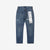 Brú na Bóinne 7776A 13.5oz Selvedge Denim - Patchwork Vintage Wash Made in Japan Back View