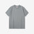 UES recycled denim short sleeve T-shirt made in Japan indigo sax blue front view