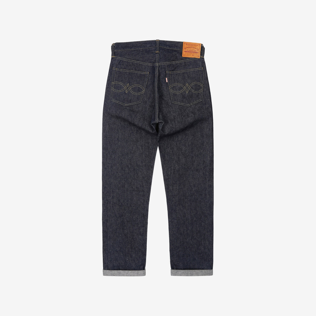 Warehouse Dead Stock Blue Lot 1000XX Straight Fit Jeans – - Back View