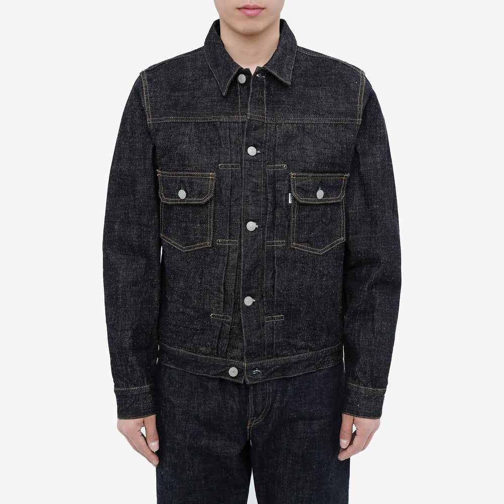 OMOTO DENIM 3211 15.5oz Slub Nep Selvedge Type 2 Denim Jacket - Model Front View
