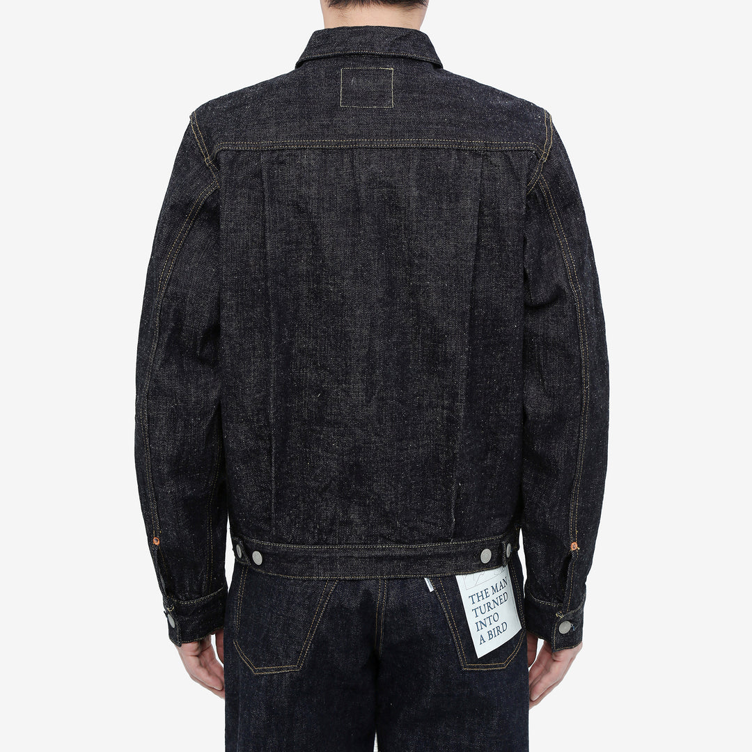 Omoto Denim 3211 15.5oz slub nep selvedge Type 2 denim jacket Japan wear image back