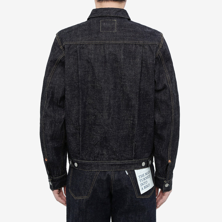 Omoto Denim 3211 15.5oz slub nep selvedge Type 2 denim jacket Japan wear image back