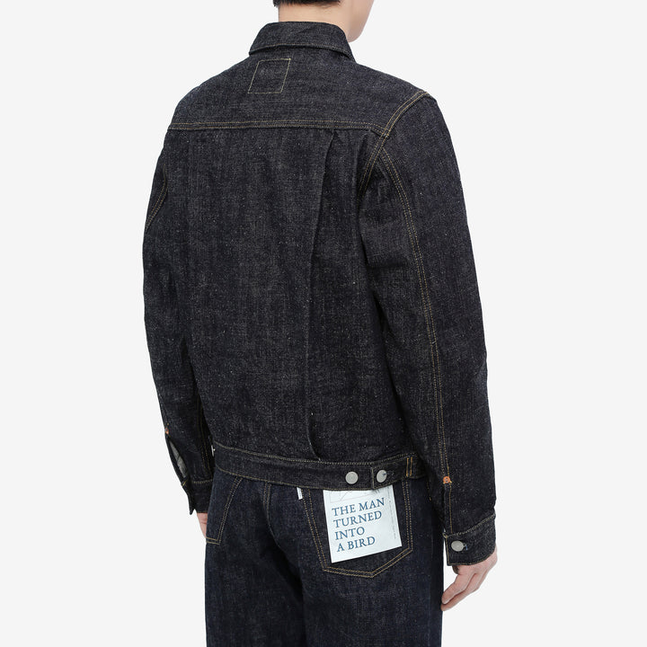 Omoto Denim 3211 15.5oz slub nep selvedge Type 2 denim jacket Japan wear image back side