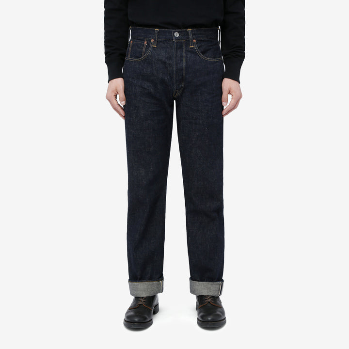Deluxeware 1953XX 13.6oz selvedge denim straight fit made in Japan indigo jeans wear image front