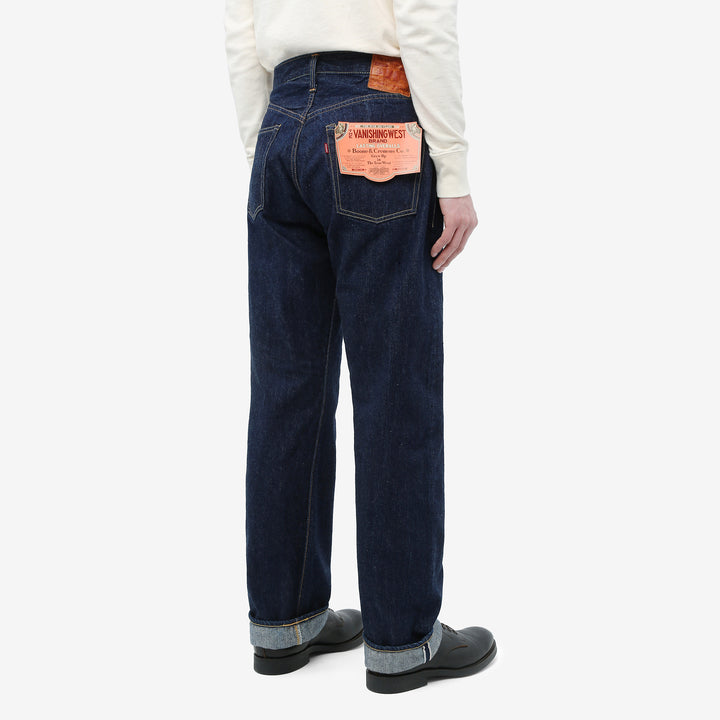 Freewheelers Vanishing West Lot 601XX 1947 selvedge denim jeans regular straight fit indigo Japan back