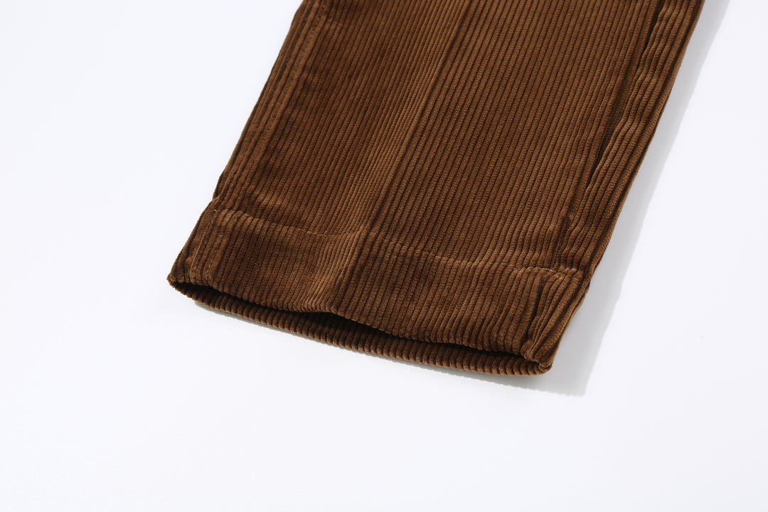 Boncoura 8W "kōruten" Corduroy 41 Trousers - Brown
