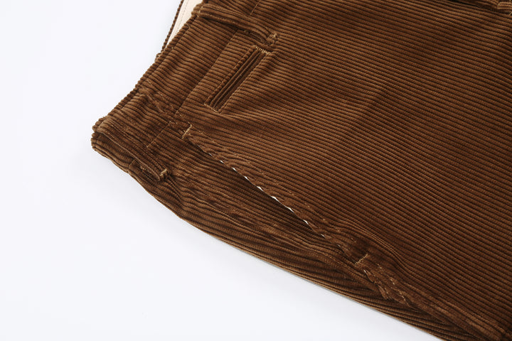 Boncoura 8W "kōruten" Corduroy 41 Trousers - Brown