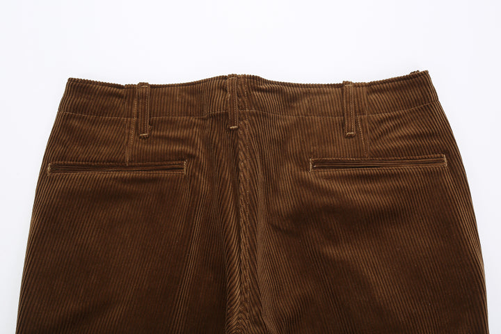 Boncoura 8W "kōruten" Corduroy 41 Trousers - Brown