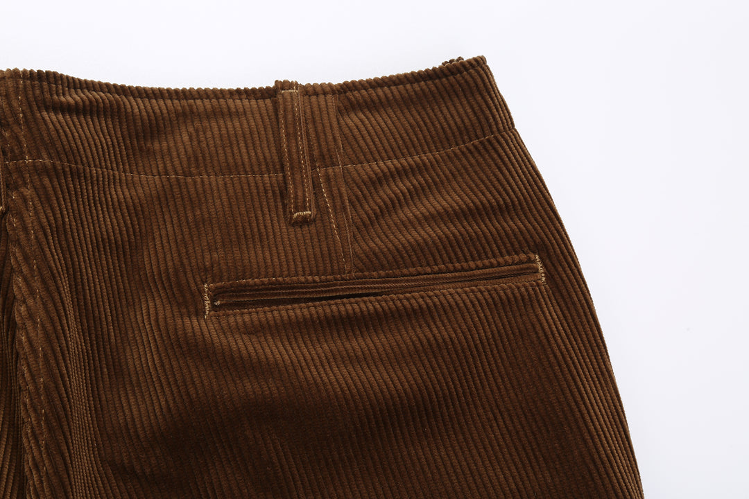 Boncoura 8W "kōruten" Corduroy 41 Trousers - Brown