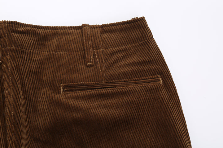 Boncoura 8W "kōruten" Corduroy 41 Trousers - Brown