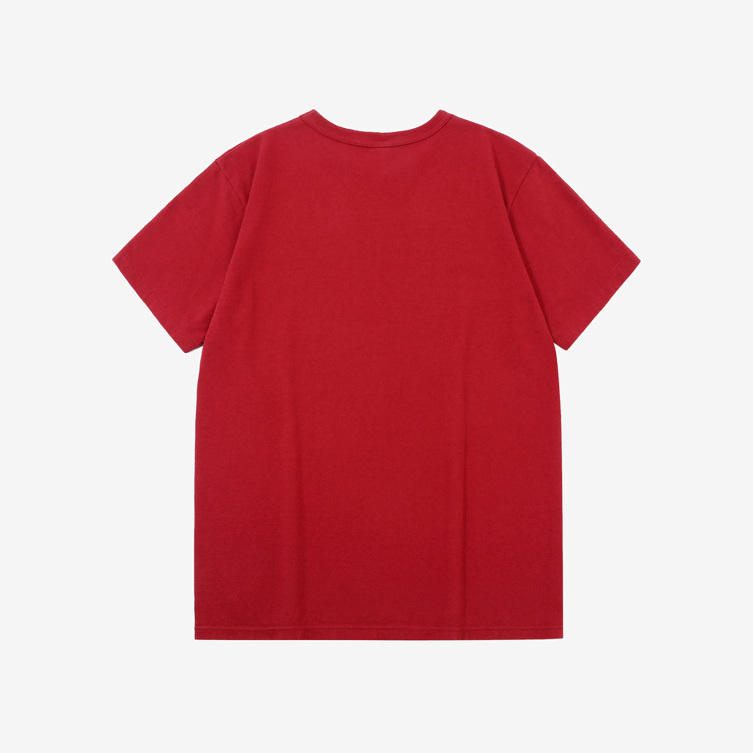 Deluxeware MTS-00 7.5oz loopwheeled T-shirt made in Japan crew neck red