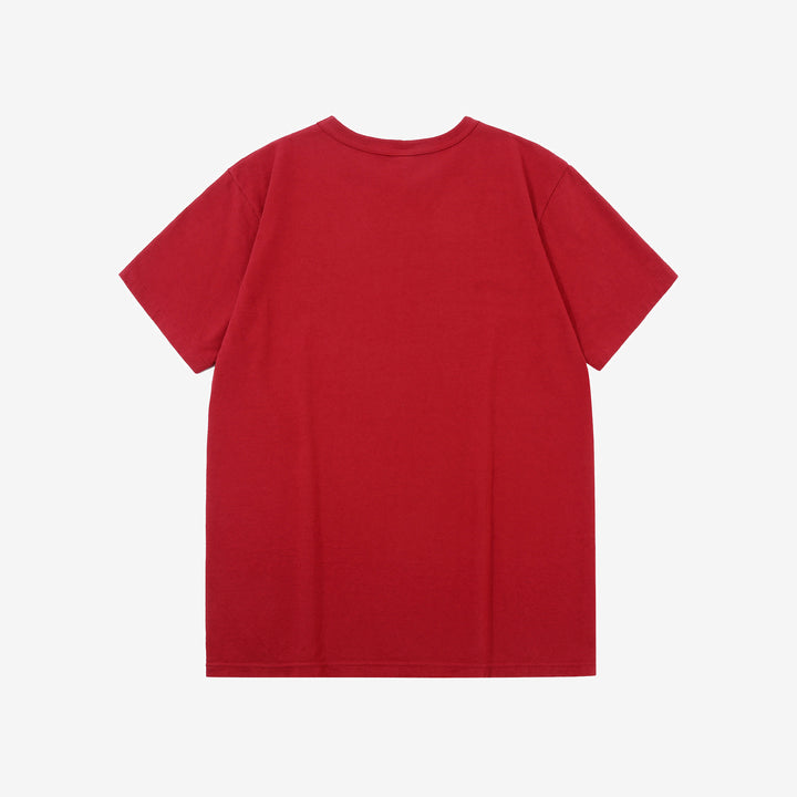 Deluxeware MTS-00 7.5oz loopwheeled T-shirt made in Japan crew neck red