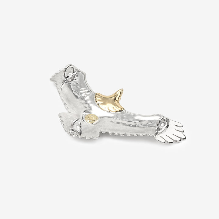 Moto EG-01 eagle silver pendant K18 gold accent native style Japan handcrafted jewelry back