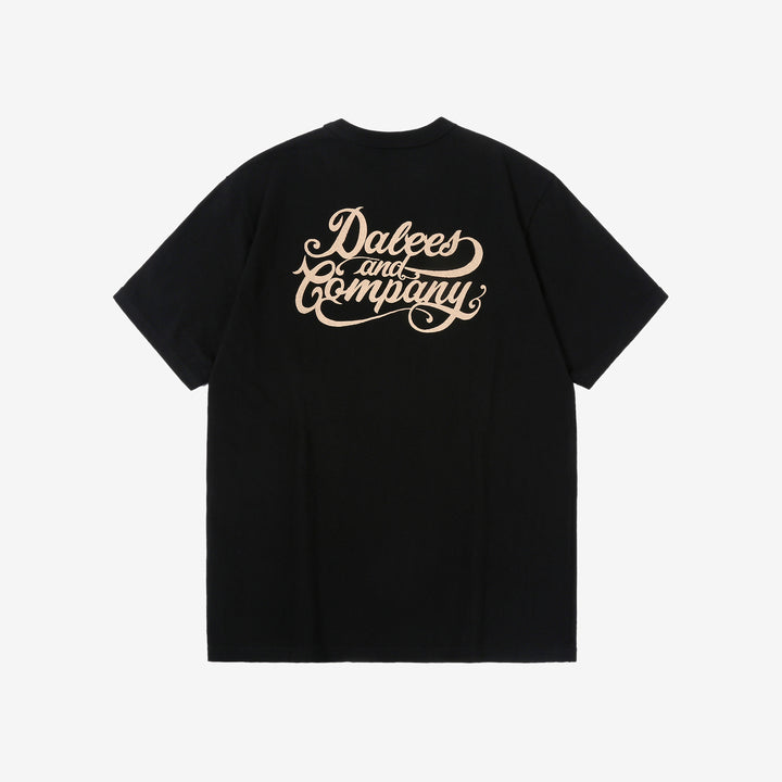 Dalee’s & Co. DLSB-001 8oz loopwheel logo T-shirt made in Japan black