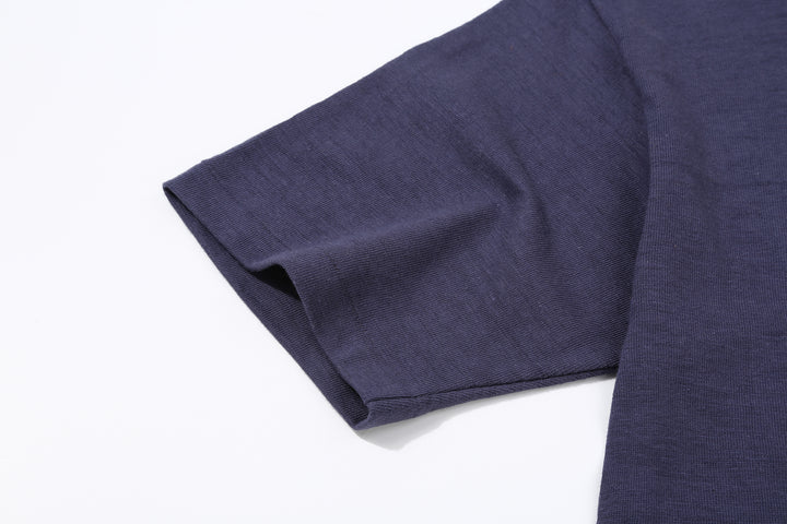 Warehouse Lot 4601 Shadow Border Slub Yarn Henley T-Shirt Made in Japan Sleeve