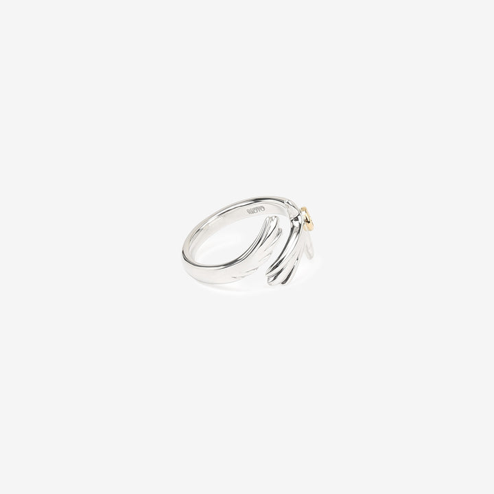 Moto RC-02 eagle silver ring K18 gold accent native style Japan handcrafted jewelry 