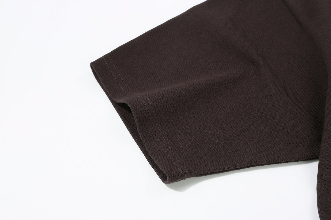 Freewheelers 2625009 Heavyweight Solid Pocket T-Shirt in Jet Black – Set-In Sleeve Detail