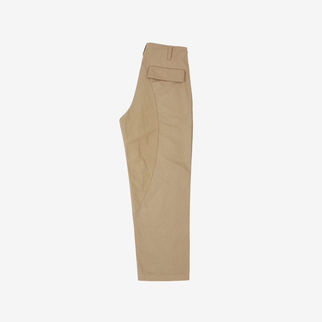 Wasew WSW-26S-011 Military Double Knee Work Pants - Beige | Made in Japan | Side View